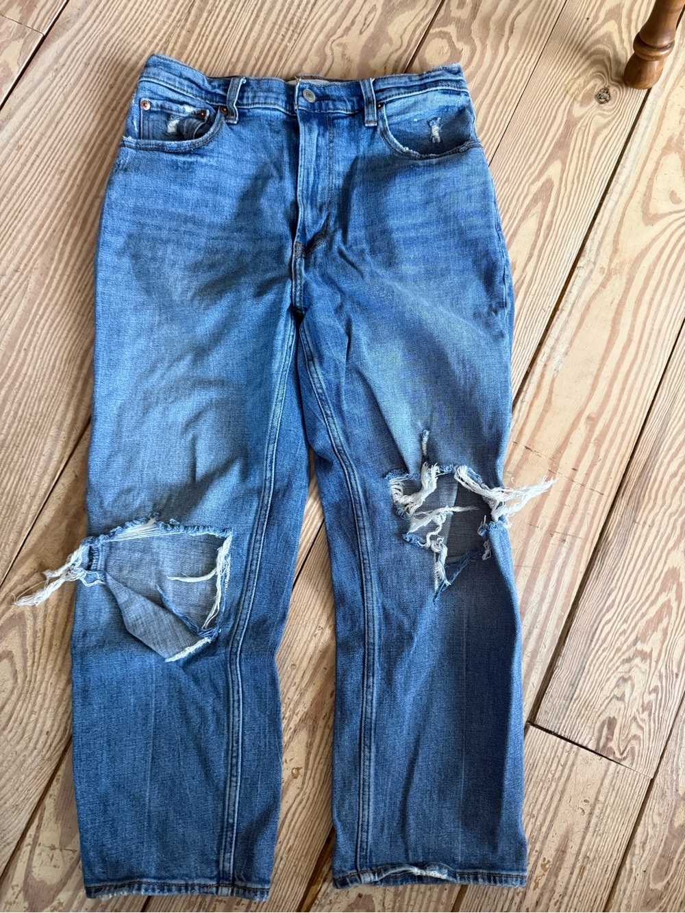 Abercrombie & Fitch The Ankle Straight Ultra High Rise Jeans size 10 short